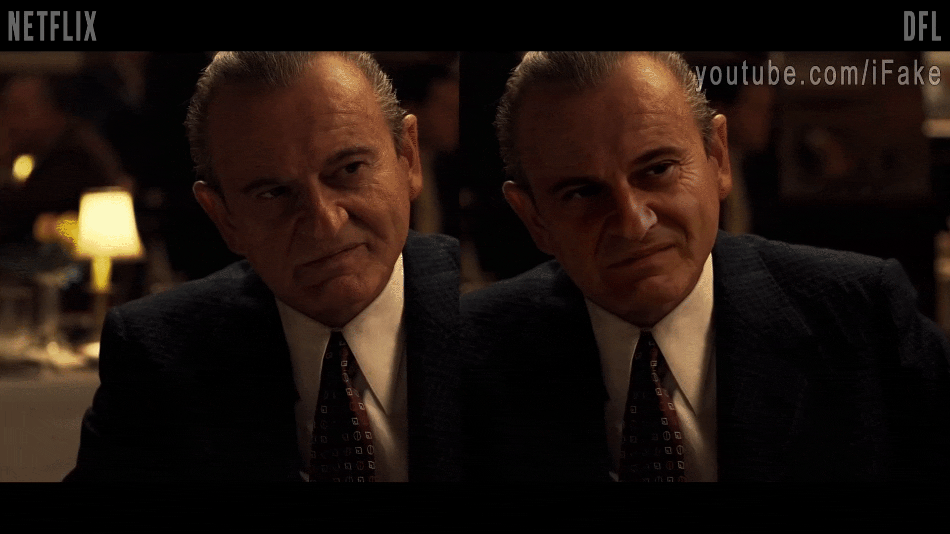 De-aging comparison video.